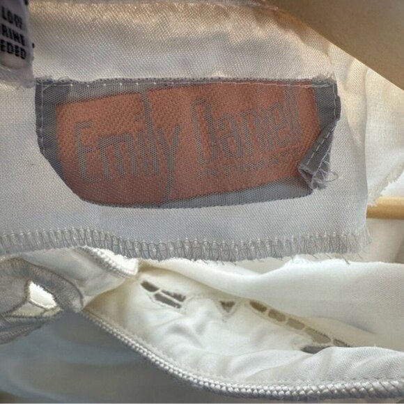 VTG Emily Daniell Ivory Nightgown Robe | Romantic Coquette, Old Hollywood Glam - Picture 9 of 11